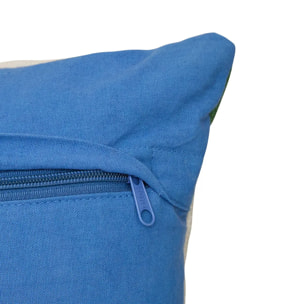 Coussin Hary bleu 75x35cm