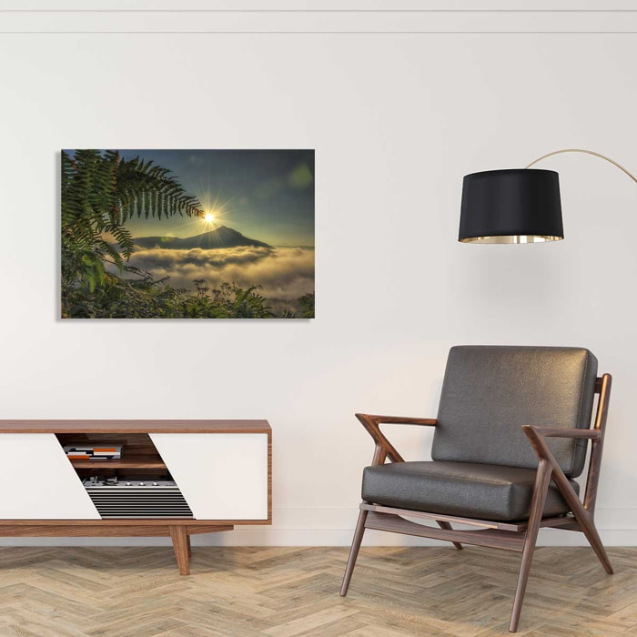 Tableau soleil sur la rhune Toile imprimée