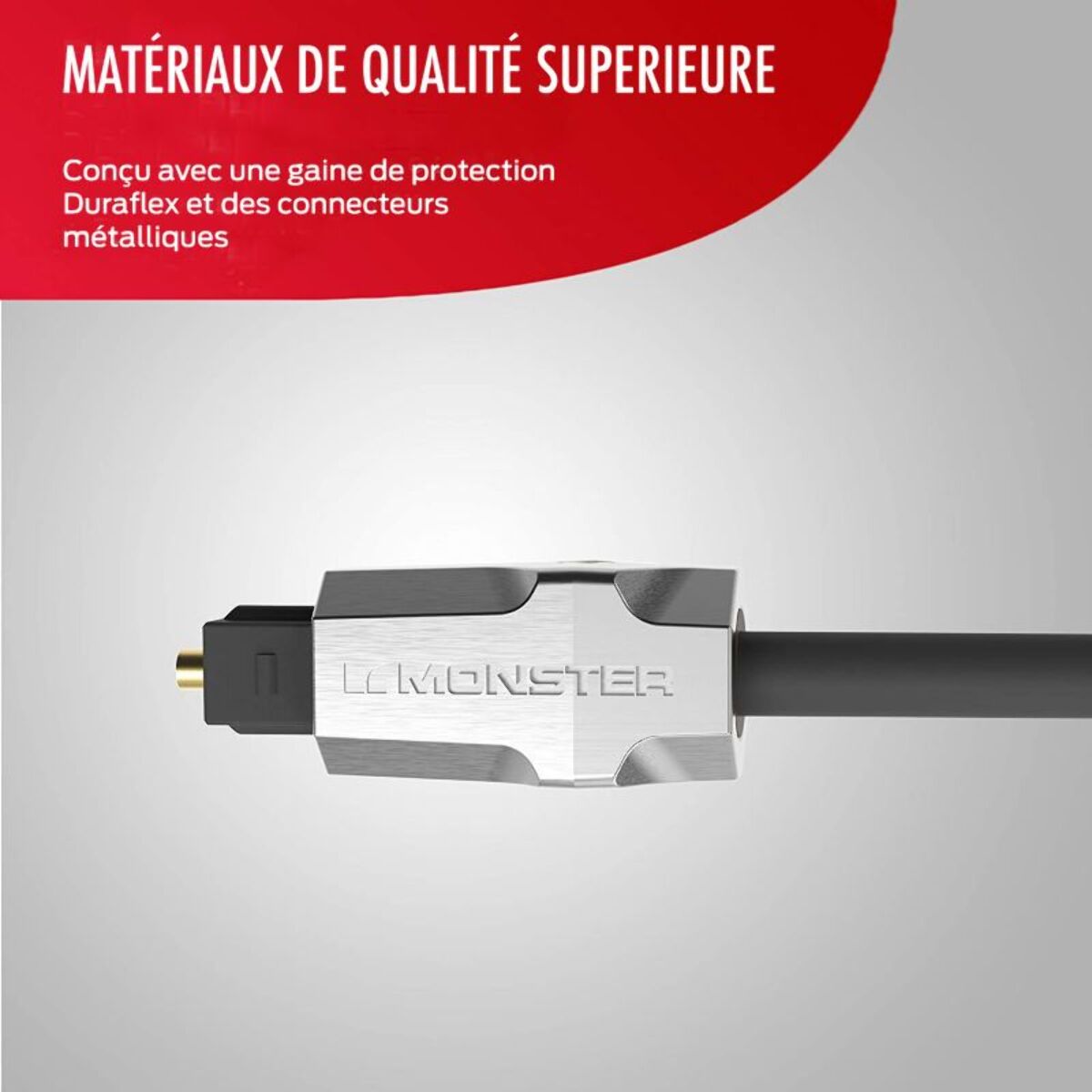 Câble fibre optique MONSTERCABLE 2.0/22.5 GBPS 3M M1000 UHD
