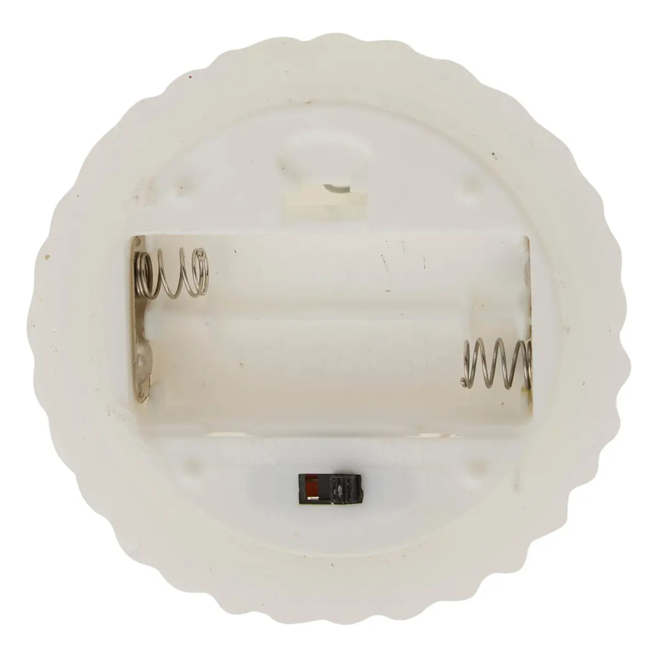 Bougie LED forme sapin H.20cm blanc