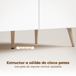 Mesa de Centro, Mesa baja para Salón Moderno con 2 Cajones, Patas de Madera de Pino, para Sala de Estar, Dormitorio, 100x50x46cm, Roble