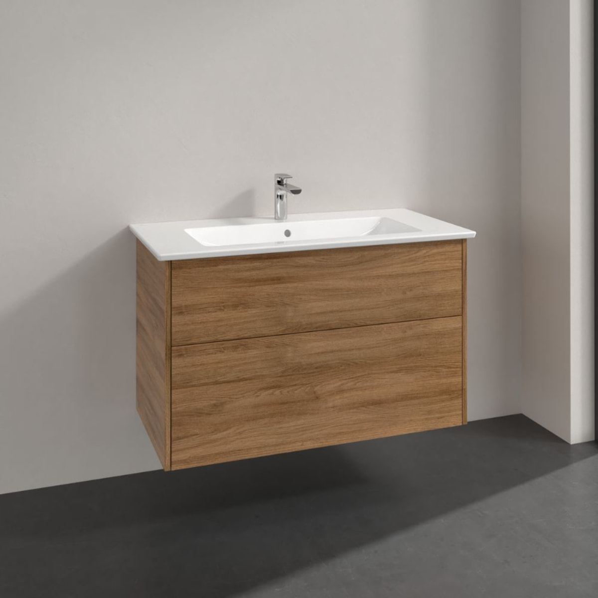 Set meuble avec vasque Finero Villeroy & Boch 100cmChêne kansas oak