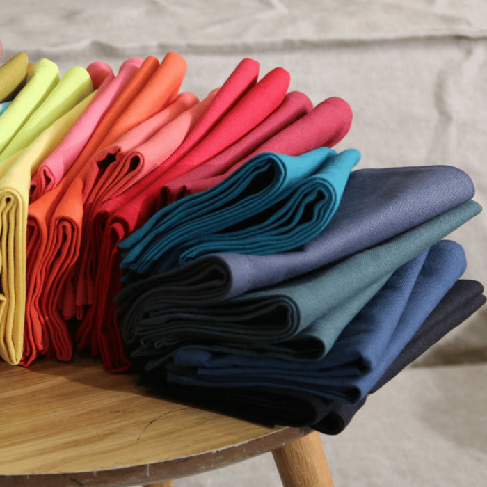 Serviette de table unie et colorée - Bleu Marine