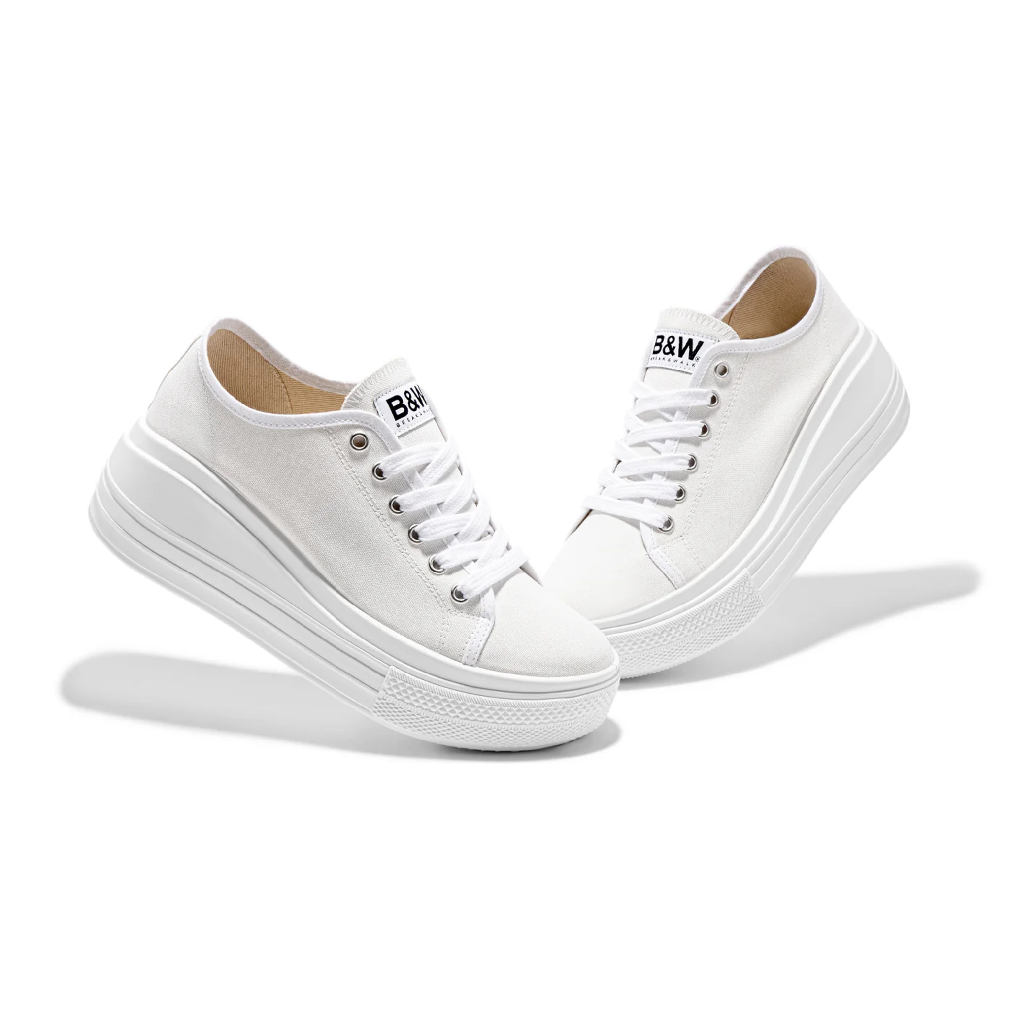 Zapatillas Plataforma Rider Blanco B&W