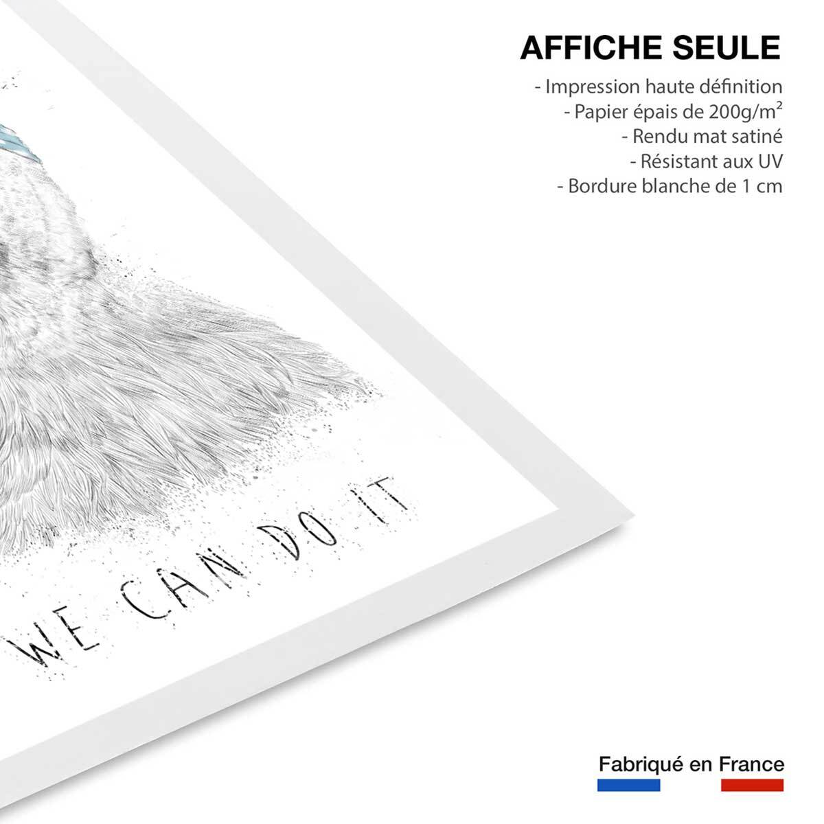 Affiche enfant, nous pouvons le faire Affiche seule