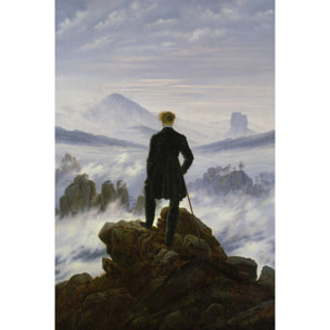 Tableau la mer et le brouillard par caspar david friedrich  Tableau plexiglas