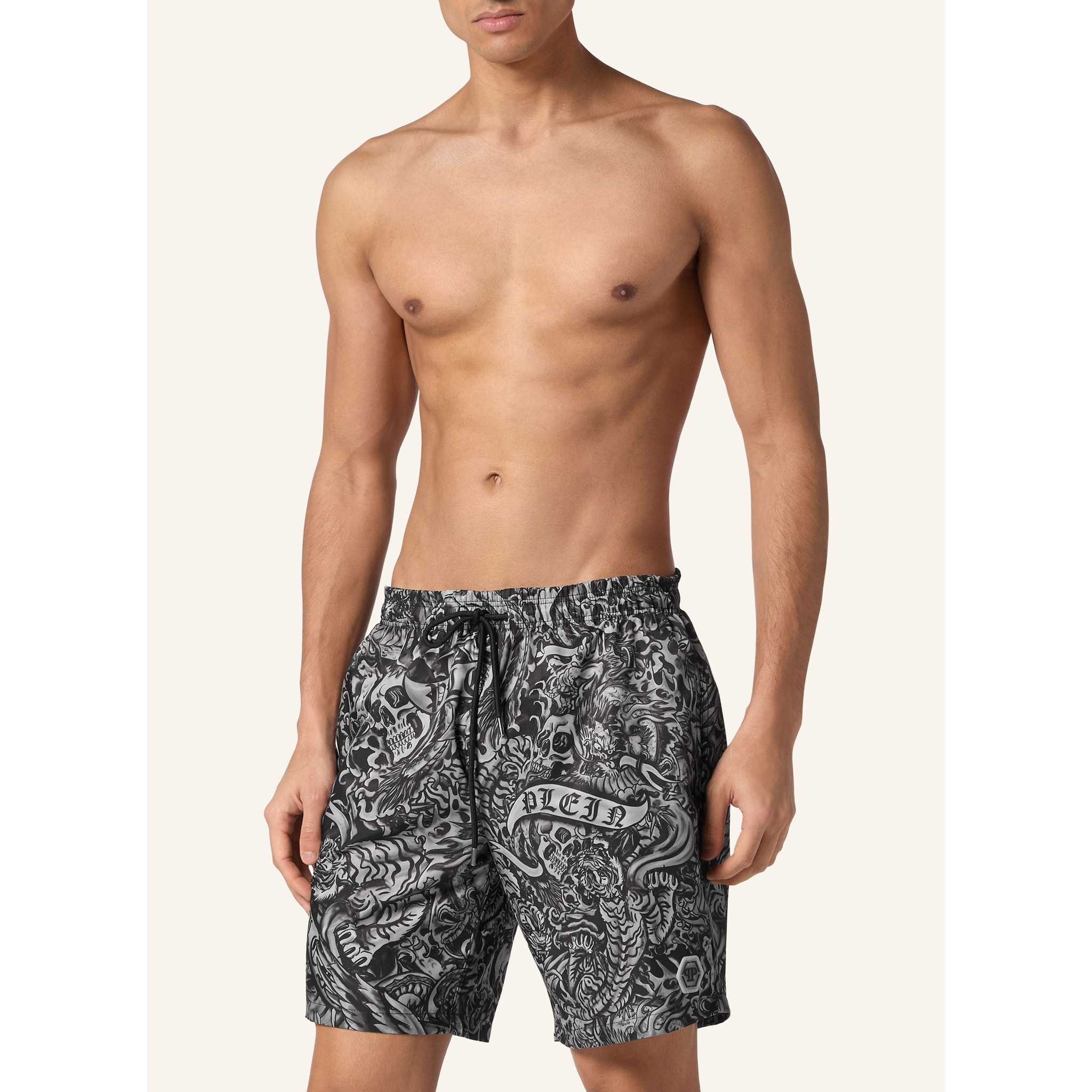PHILIPP PLEIN Swim Trunks TATTOO