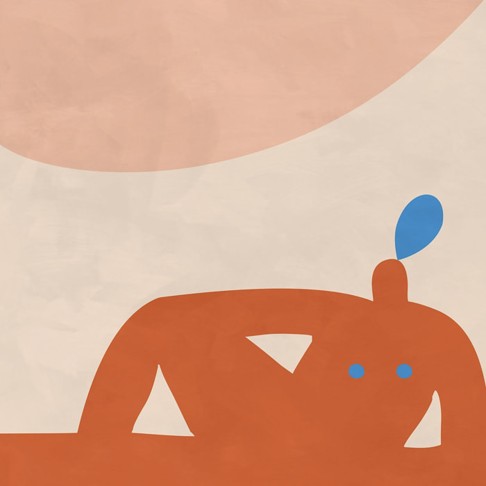 Tableau miss terracotta Tableau alu Dibond