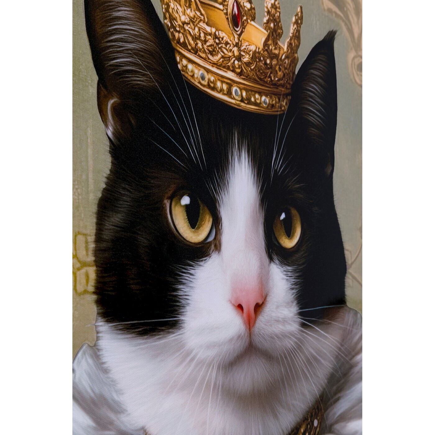 Tableau princesse chat noir 40x50cm Kare Design