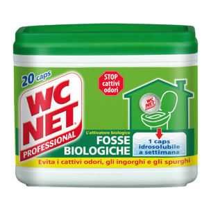 WC Net Professional Fosse Biologiche - Confezione da 20 Capsule