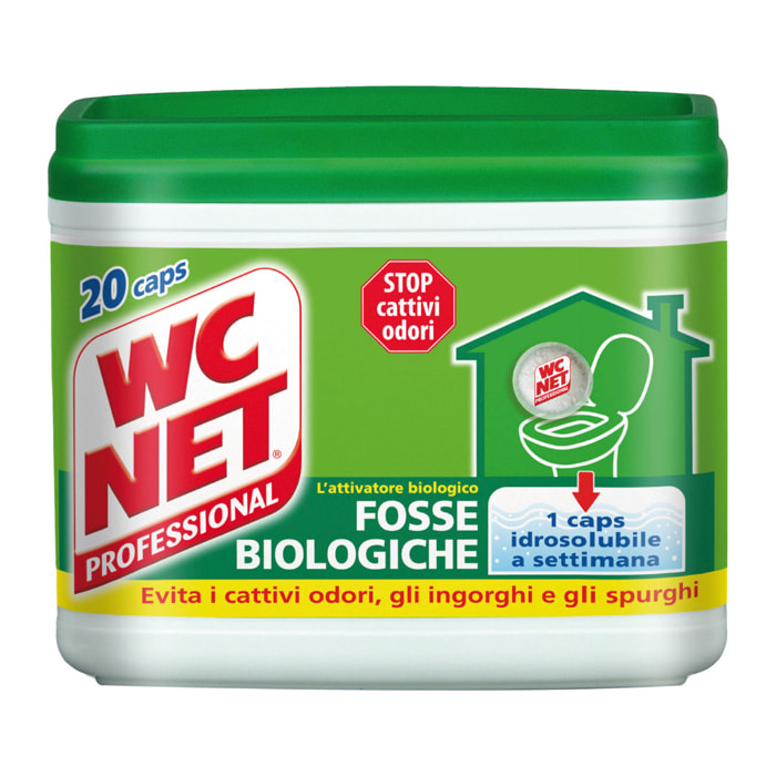 WC Net Professional Fosse Biologiche - Confezione da 20 Capsule