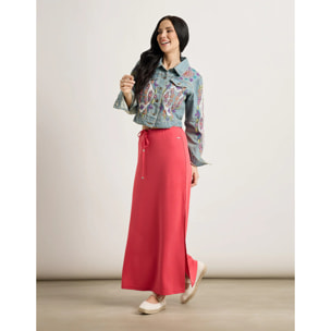 Falda Midi Coral - Claudina