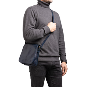 Borsa a tracolla  da uomo In Vera pelle Made in Italy 23x20x9 cm