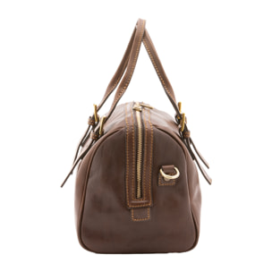 Borsa a bauletto  unisex In Vera pelle Made in Italy 29x27x13 cm