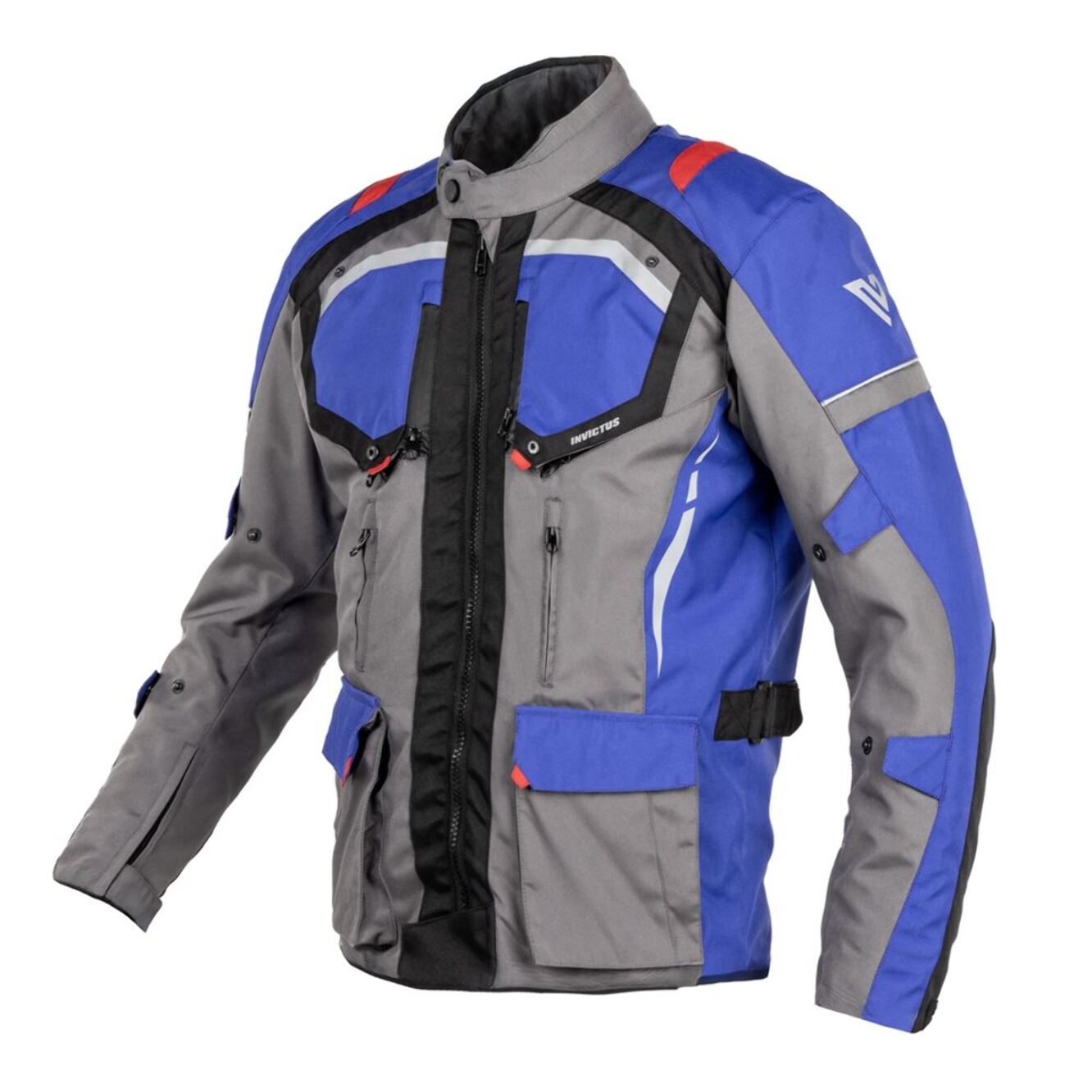 CHAQUETA INVICTUS TRICAPA TULKAS AZUL ROJA