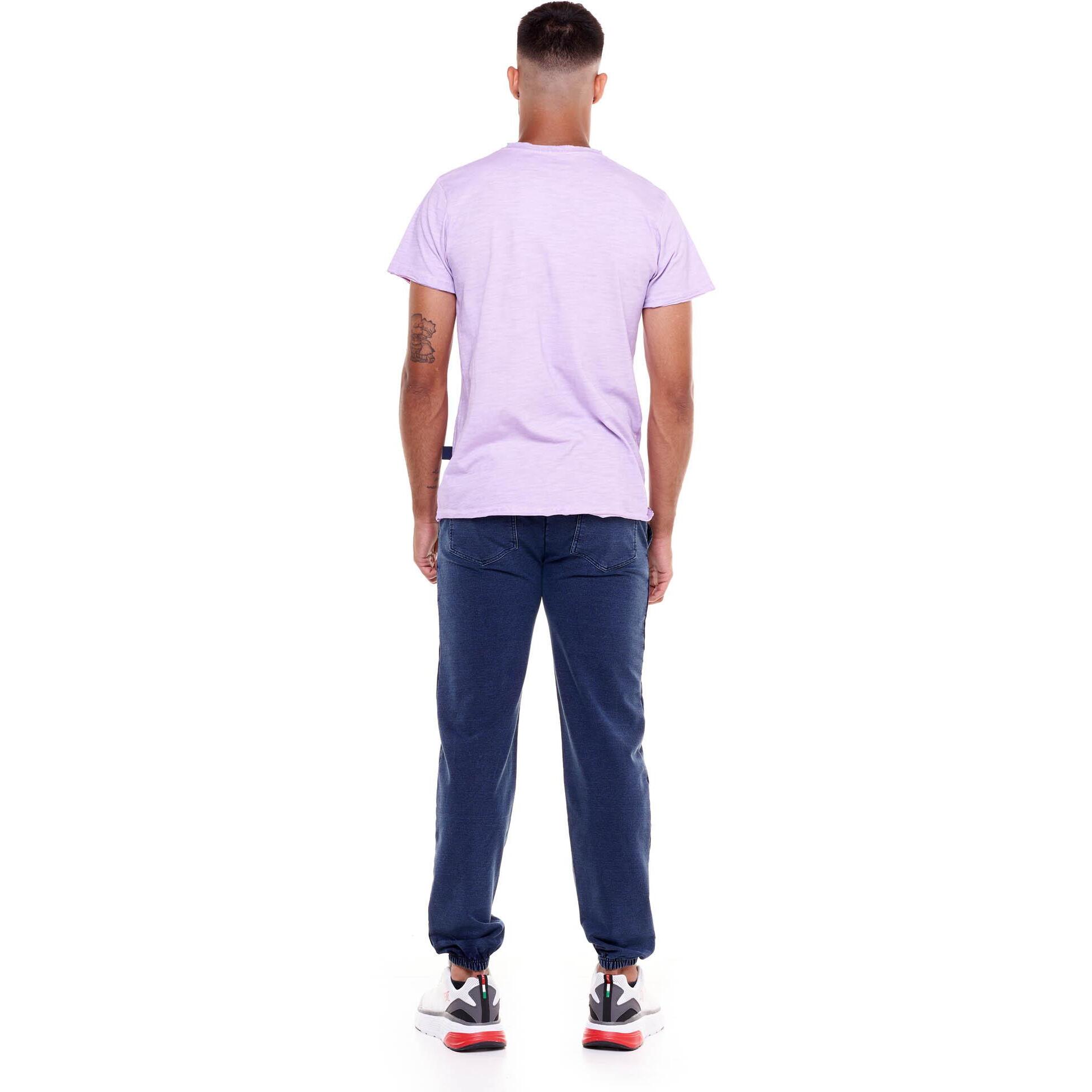 Camiseta hombre efecto lavado playa