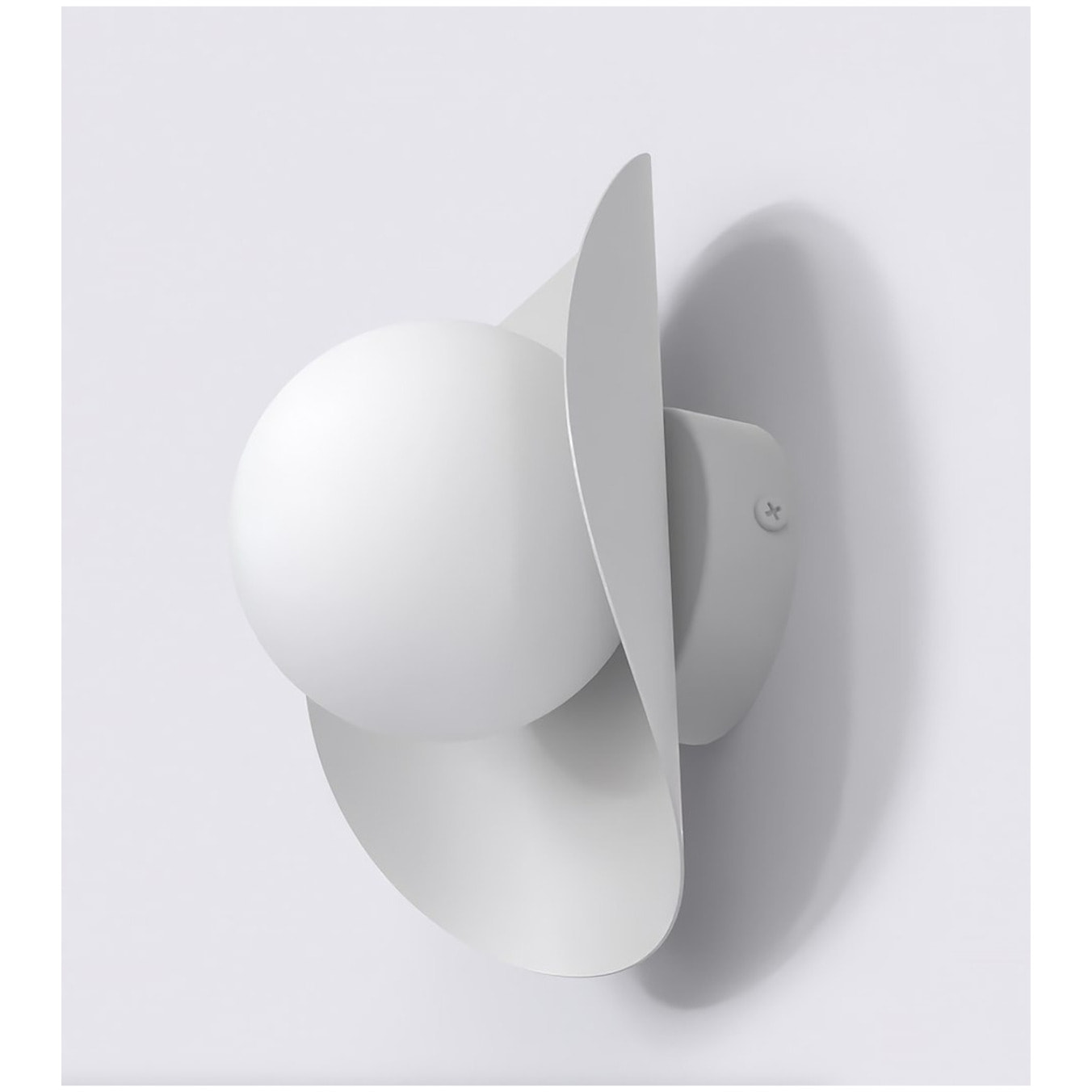 Lampada a parete Fiero in acciaio e vetro
