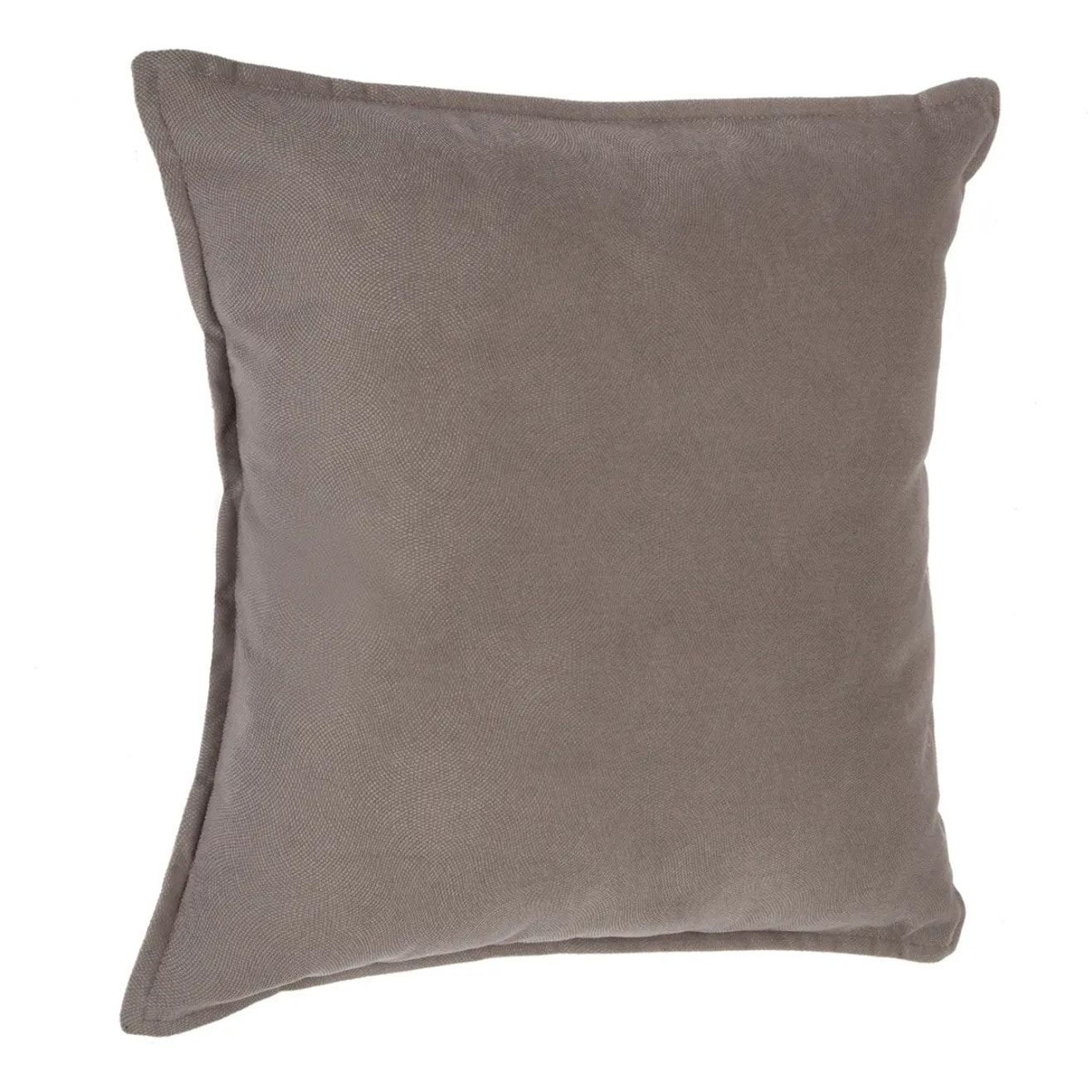 Coussin "LILOU" coton gris taupe 45x45cm
