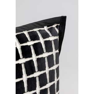 Coussin Melody noir et blanc Kare Design