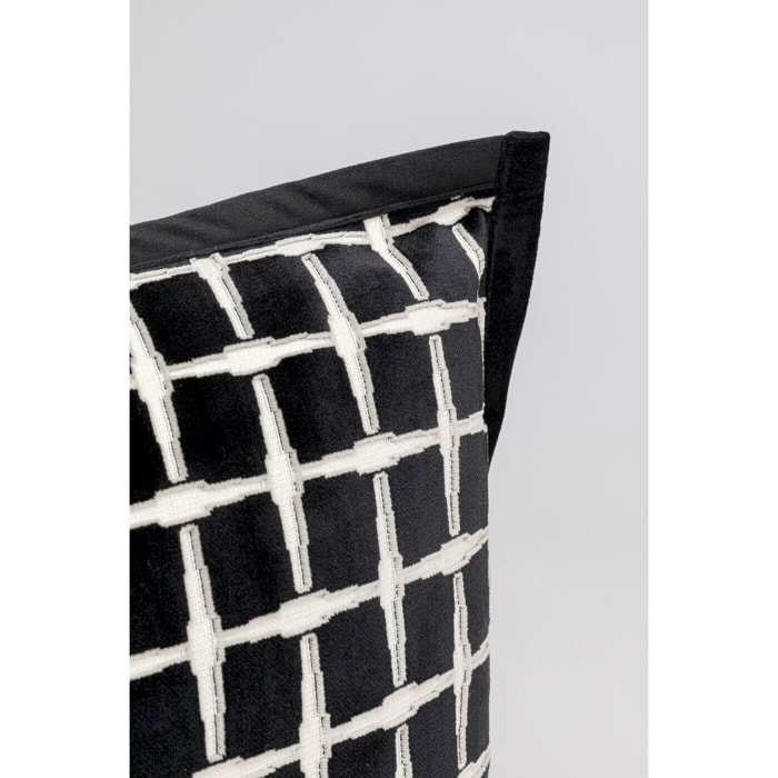 Coussin Melody noir et blanc Kare Design