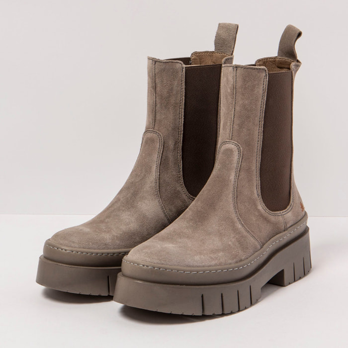 Botines 1954S SILK SUEDE TAUPE/AMBERES color Taupe