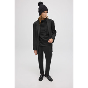 Pantaloni cargo neri fluidi