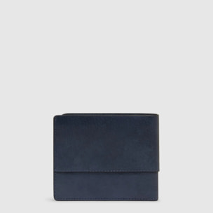 Piquadro Portafogli in pelle con volantino porta documenti, porta carte di credito e protezione RFID