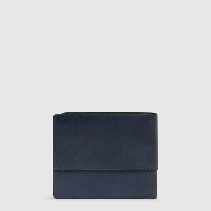 Piquadro Portafogli in pelle con volantino porta documenti, porta carte di credito e protezione RFID