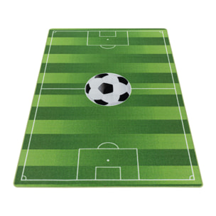 PLAY - Tapis enfant terrain de foot vert - PLA2911VER