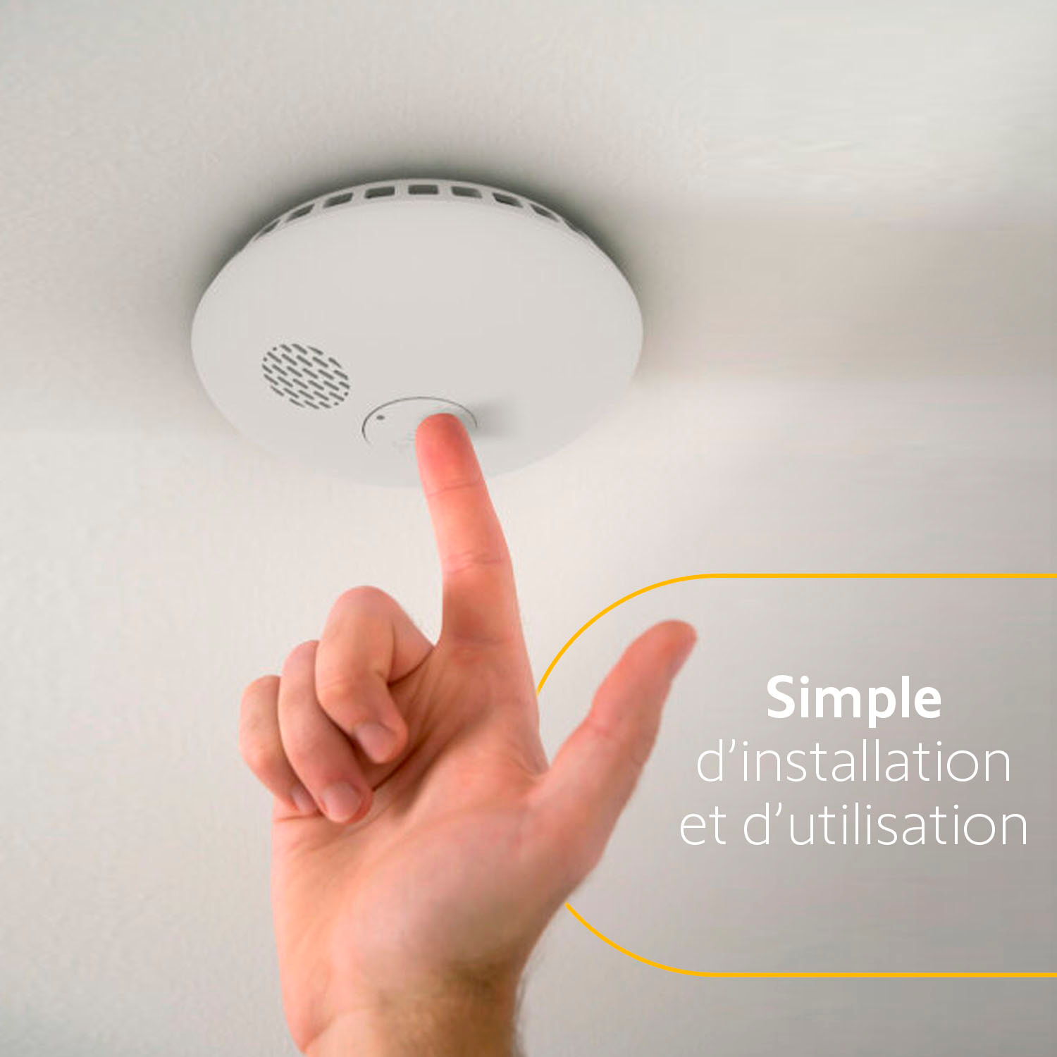 Détecteur de fumée connecté - Sirène 85 dB