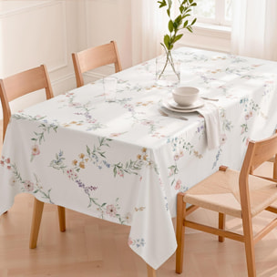 Mantel antimanchas LEIA MULTICOLOR - 100% algodón