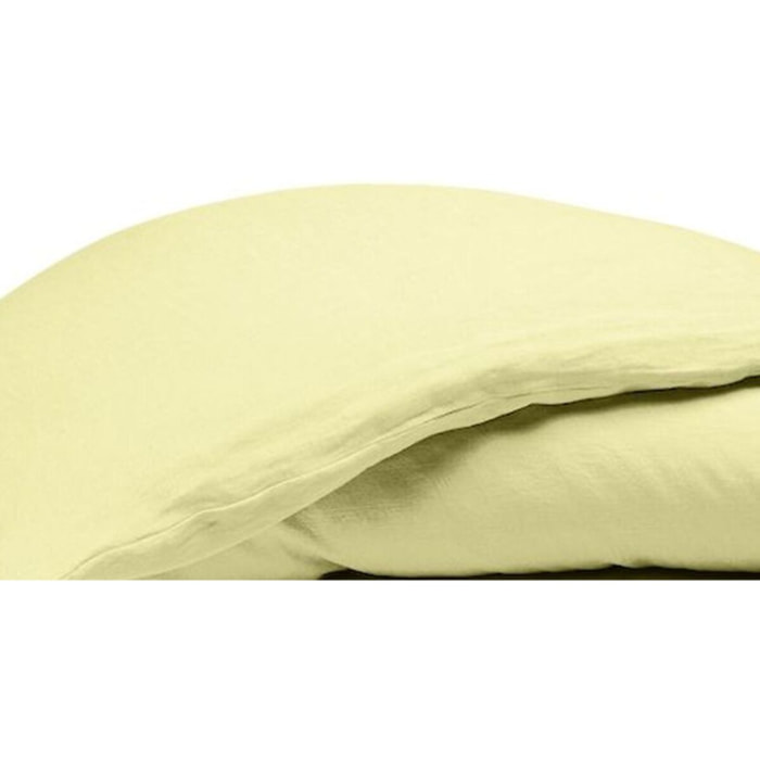 Parure Housse De Couette 3pcs 100% lin LavÉ 160g Beurre