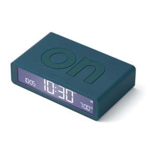 Réveil LEXON Flip Classic Rechargeable en USB-C Bleu