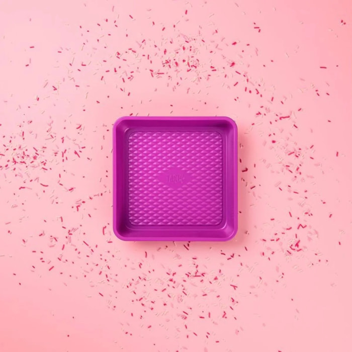 Moule à brownie fuchsia 23 cm Tasty Pâtisserie