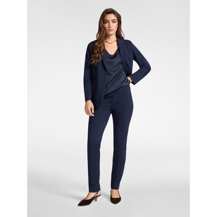 Elena Mirò - Pantaloni pull on in punto Milano - Blu