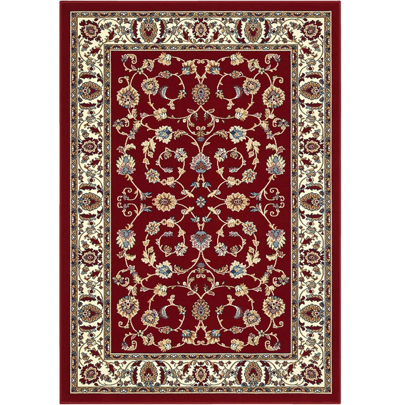 Tappeto Orientale Disegno Persiano Rosso