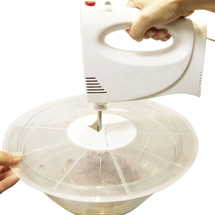 Ensemble de 2 bols de préparation 25 cm et 20.5 cm avec couvercle anti projections Fackelmann Basic