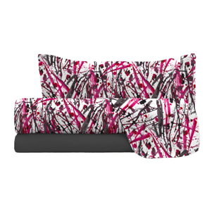 COMPLETO LETTO FASHION MADE IN ITALY MICROFIBRA- CRAZY SINGOLO