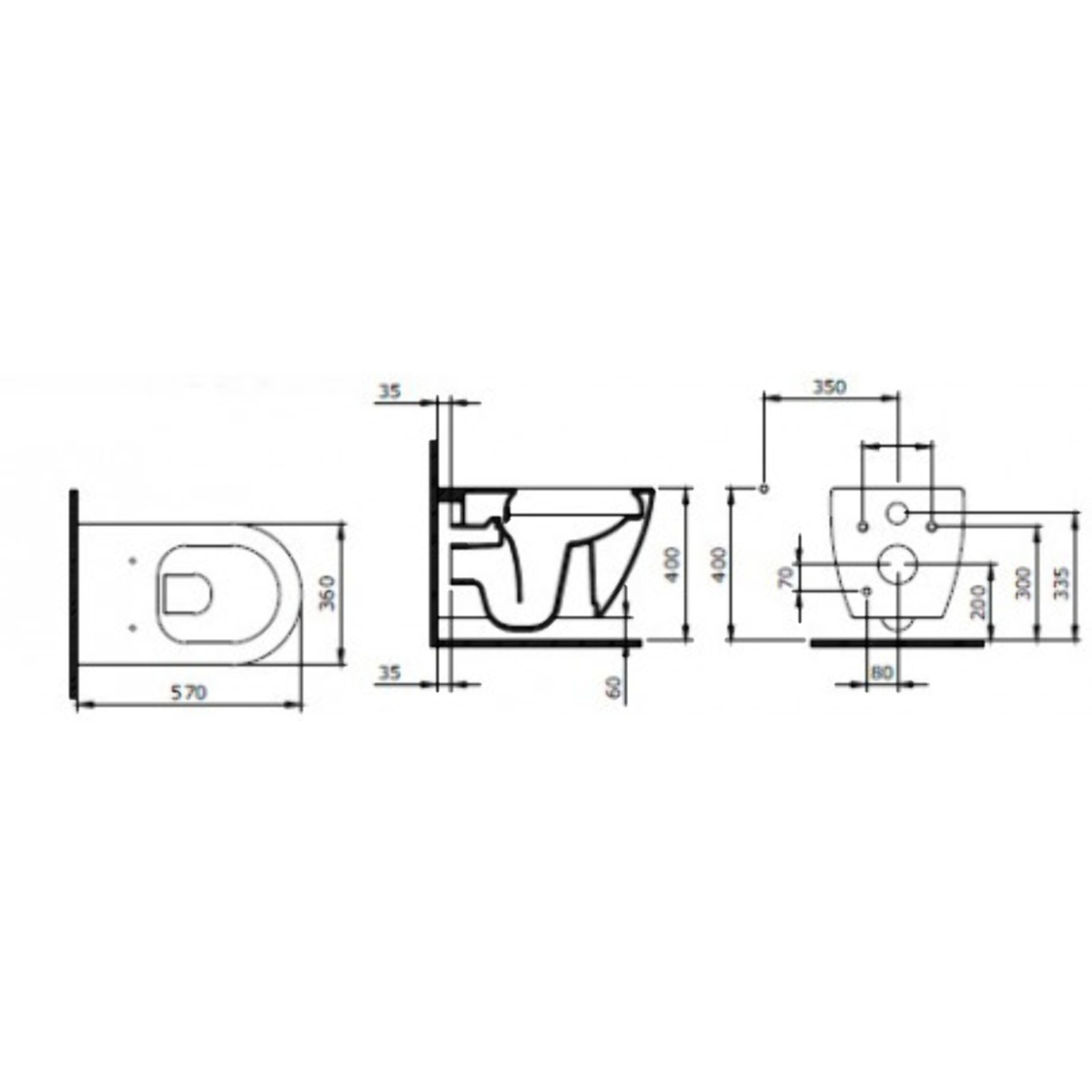 Pack WC Bati-support Geberit UP100 + WC sans bride Livea Bello + Abattant softclose + Plaque Blanc alpin ( Livea BelloGeb1)
