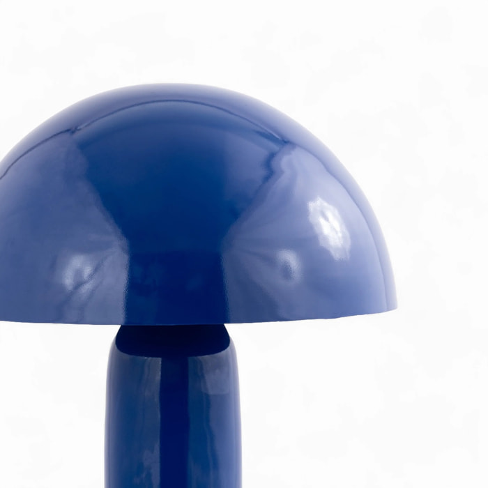 Lampe à poser en métal bleu foncé - Enaïs