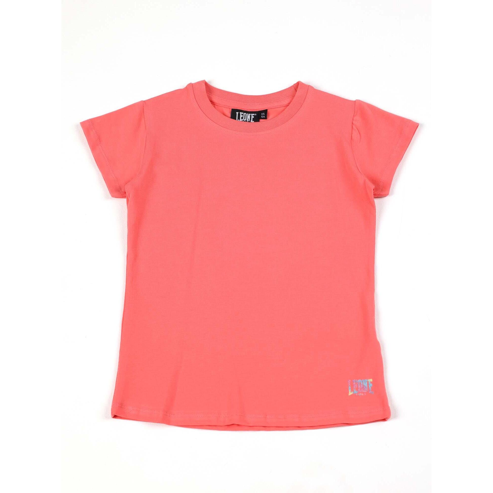 T-shirt a maniche corte da bambina in cotone Leone Bright