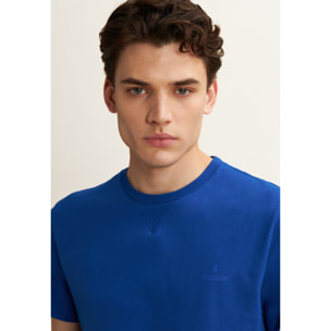 T-shirt Regular con Scollo girocollo e logo in tono colore