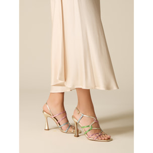 Oltre - Gonna in raso di viscosa - Bianco