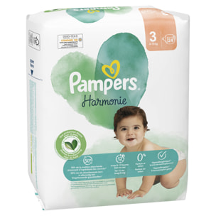 4x24 Couches Harmonie Taille 3, Pampers