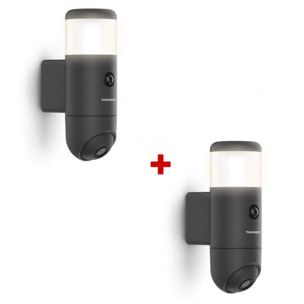 Lot de 2 caméras extérieures connectées, rotatives, motorisées - Rheita 100 - Thomson