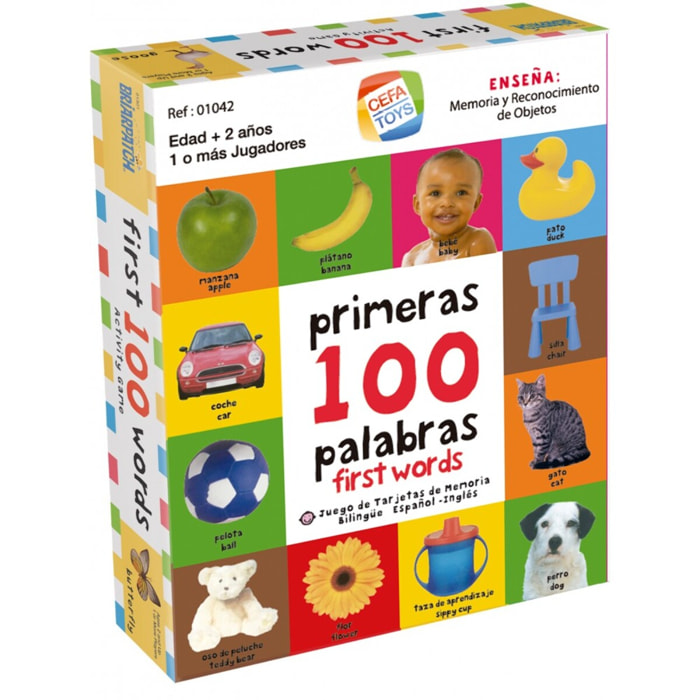 Juego de Actividad Bilingüe Español-Inglés, Mis primeras 100 palabras