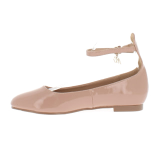 Marina Galanti Scarpe Donna Patent Hankle Strap Ballet Flat MG W24A047 Nude