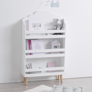 Bibliothèque enfant "Nuage" blanche