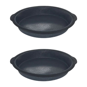 Lot de 2 moules à gâteaux 25/25 cm en silicone fibre de verre Silicone fibre de verre Silicone fibre de verre Zenker  Silicone fibre de verre