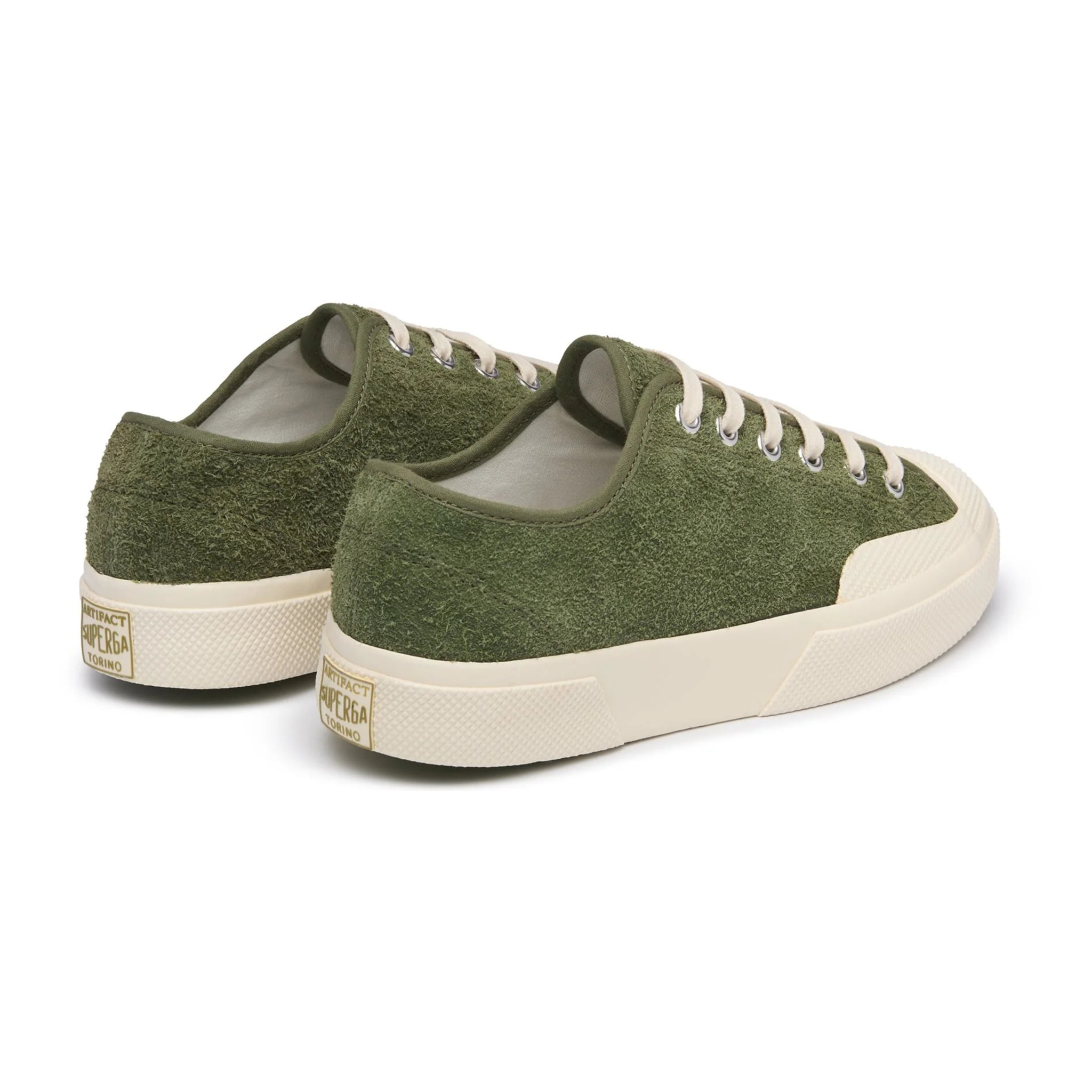 Le Superga Uomo Donna Verde 2432 Works Hairy Suede